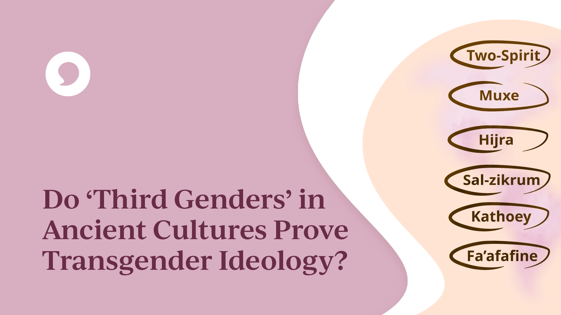 Do ‘Third Genders’ in Ancient Cultures Prove Transgender Ideology?